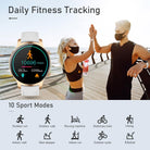 Smart Watches for Women Men 1.3" Touch Screen Smart Watch for Android Phones Waterproof Fitness Watch Heart Rate Monitor Sleep Tracker Pedometer Activity Tracker Smartwatch for Ios Android