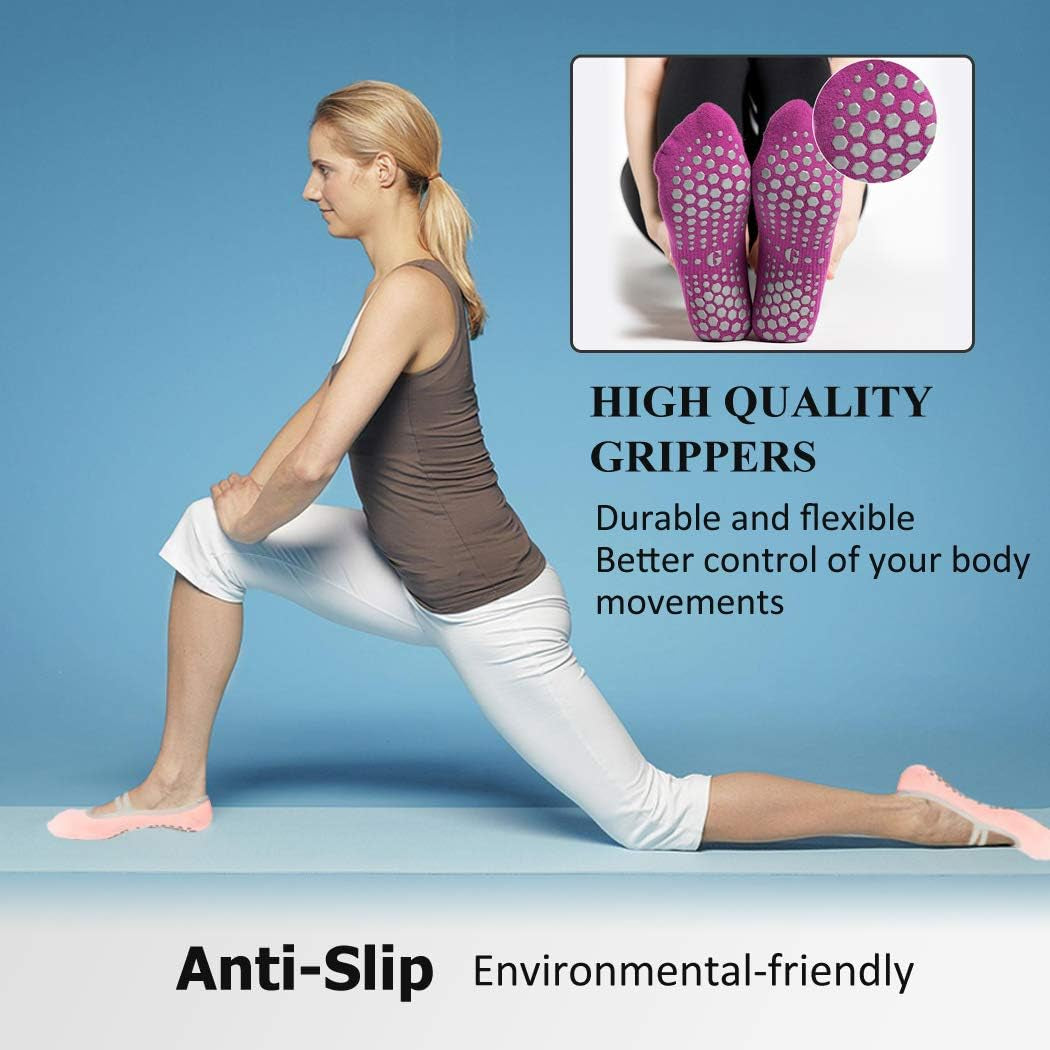 Yoga Socks for Women, Yoga Socks for Pilates, Pure Barre, Ballet, Dance, Workout