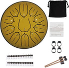 Rain Drum Steel Tongue Drum Hand Drum for Yoga Mind Meditation Gift 3 in / 6 IN