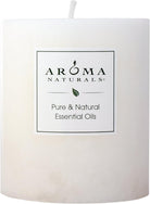 Patchouli and Frankincense Essential Oil White Scented Pillar Candle, Meditation, 3 Inch X 3.5 Inch