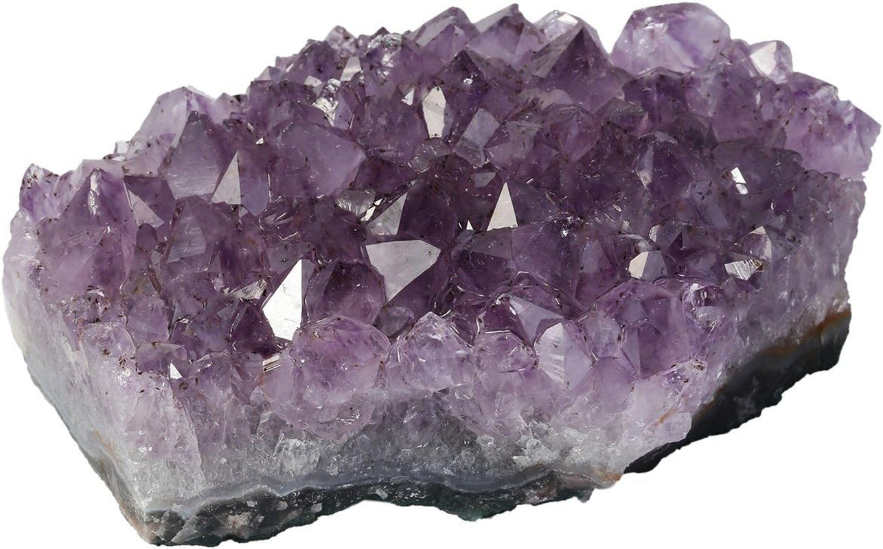 Natural Amethyst Crystal Cluster Specimen Stone for Crystals Healing Reiki Home Decoration(0.2Lb-0.3Lb)