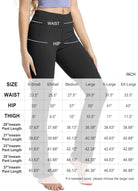 29"/31"/33"/35"/37" Women'S High Waist Straight Leg Yoga Pants Tummy Control Workout Pants with Pockets