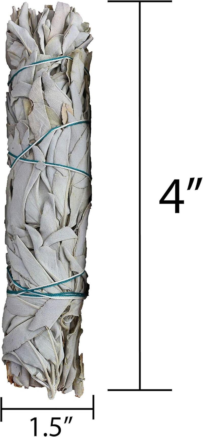 White Sage 3 Pack Bundle - 4 Inches Smudge Sticks Home Spiritual Cleansing Meditation Relaxation Aromatherapy Healing Energy Rituals - Premium California White