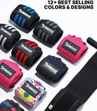 Wrist Wraps for Weightlifting 18" - Heavy Duty Gym Wrap with Hand Thumb Loop for Support & Pain Relief, USPA Approved Powerlifting, Weight Lifting Wrist Straps for Men & Women Work Out