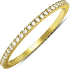 2-Pack 14K Gold Plated Stacking Rings for Oura Gen 4/Oura Gen 3, Cubic Zirconia Simulated Diamond Oura Ring Stack for Women