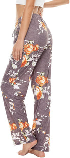 Womens Comfy Lounge Pants Loose Yoga Pants Drawstring Soft Pajama Pants with Pockets