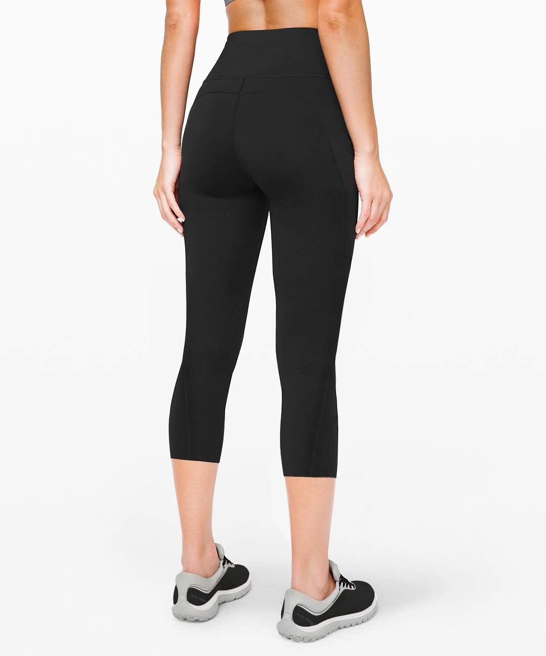 Women'S Yoga Pants with Pockets, High Waist Tummy Control Leggings, Workout 4 Way Stretch Capri Yoga Leggings