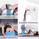 2 Pack Yoga Blocks High Density EVA Foam Brick Soft Non-Slip Surface Exercise Bricks Stability and Balance for Exercise, Yoga, Pilates, Meditation, Aid Balance (Blue)