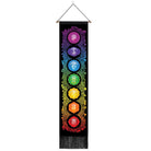 Seven Chakra Tapestry ,Hippie Mandala Chakras Wall Hanging , Yoga Meditation Tapestries for Spiritual Room Decor , 12.8"X 51.2"