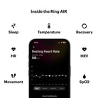 Ring AIR Size 11 - World’S Lightest Sleep-Tracking Wearable - Matte Grey