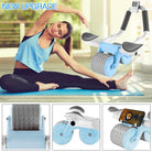 2025 New with Timer Ab Abdominal Exercise Roller Elbow Support, Abs Roller Wheel Core Exercise Equipment, Automatic Rebound Abdominal Wheel(Black）