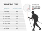 Aluminum Trekking Poles - Quick Adjustable Locks, Comfort Handle, Padded Strap, Snow Baskets - Walking Sticks Suitable for Hiking, Walking