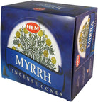 Myrrh Incense Cones and Cone Incense Burner Bundle Insence Insense Hem Incense