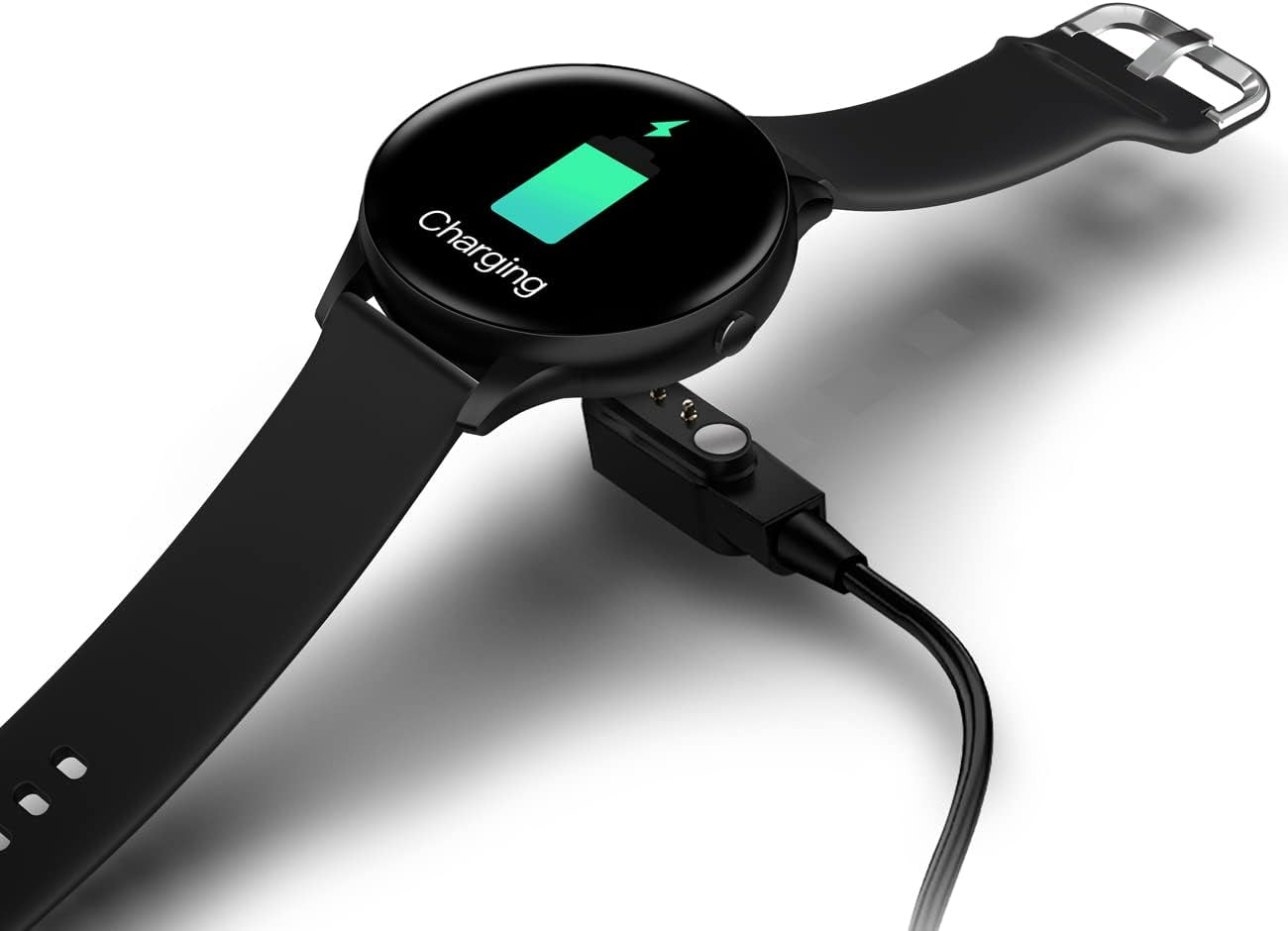 Smart Watches for Men Women, Sport Fitness Tracker Watch with Body Temperature/Heart Rate/Blood Pressure/Spo2/Sleep Monitor/Pedometer/Waterproof, Bluetooth Smartwatch, Black