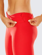 Women'S Naked Feeling Soft Yoga Leggings 21 Inches - Yoga Capris High Waisted Workout Pants Yoga Crop