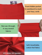 29"/31"/33"/35"/37" Women'S High Waist Straight Leg Yoga Pants Tummy Control Workout Pants with Pockets