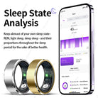 Smart Ring Gesture Control Function 5ATM Waterproof Heart Rate Blood Pressure Oxygen Sleep Monitoring Sports Fitness Smart Ring