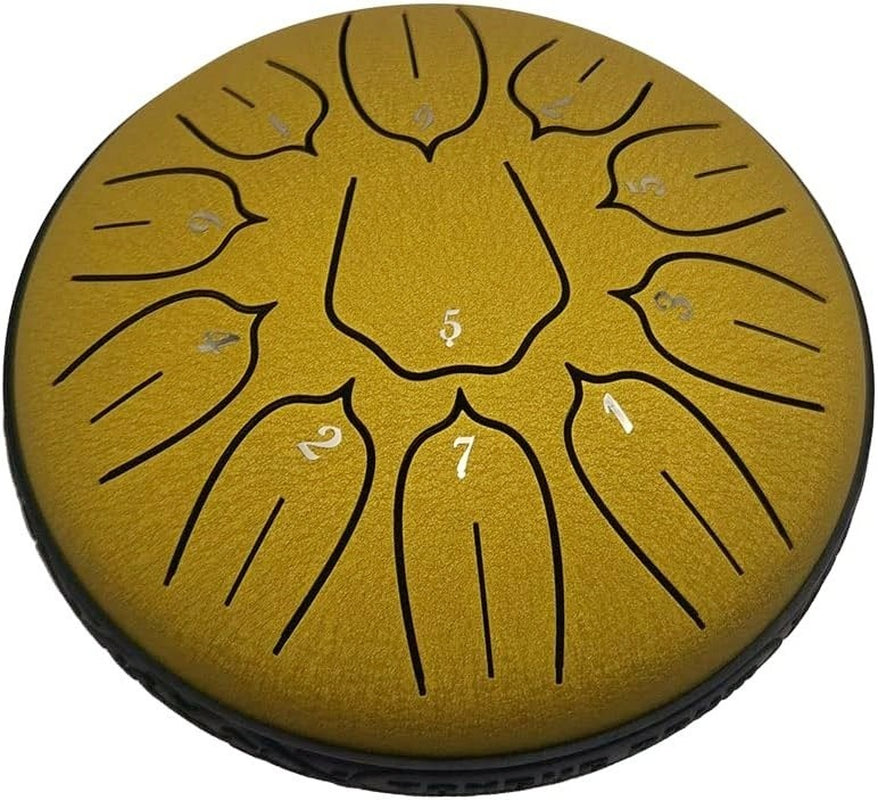 Rain Drum Steel Tongue Drum Hand Drum for Yoga Mind Meditation Gift 3 in / 6 IN