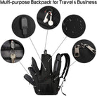 18.4 Laptop Backpack for Men, 55L-60L Extra Large Gaming Laptops Backpack with USB Charger Port, TSA Friendly Flight Approved RFID Anti-Theft Pocket, Water Resistant Suiltable for Travel Business Work