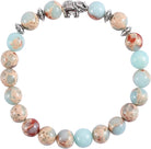 Boho Beaded Chakra Bracelets for Women – Healing Natural Stones Bracelets for Men – Essential Oil Diffuser Yoga Meditation Accessories