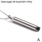Stainless Steel Breathlace Necklace Quit Smoking Anxiety Relief anti Vaping Necklace Breathing Necklace for Anxiety Mindful