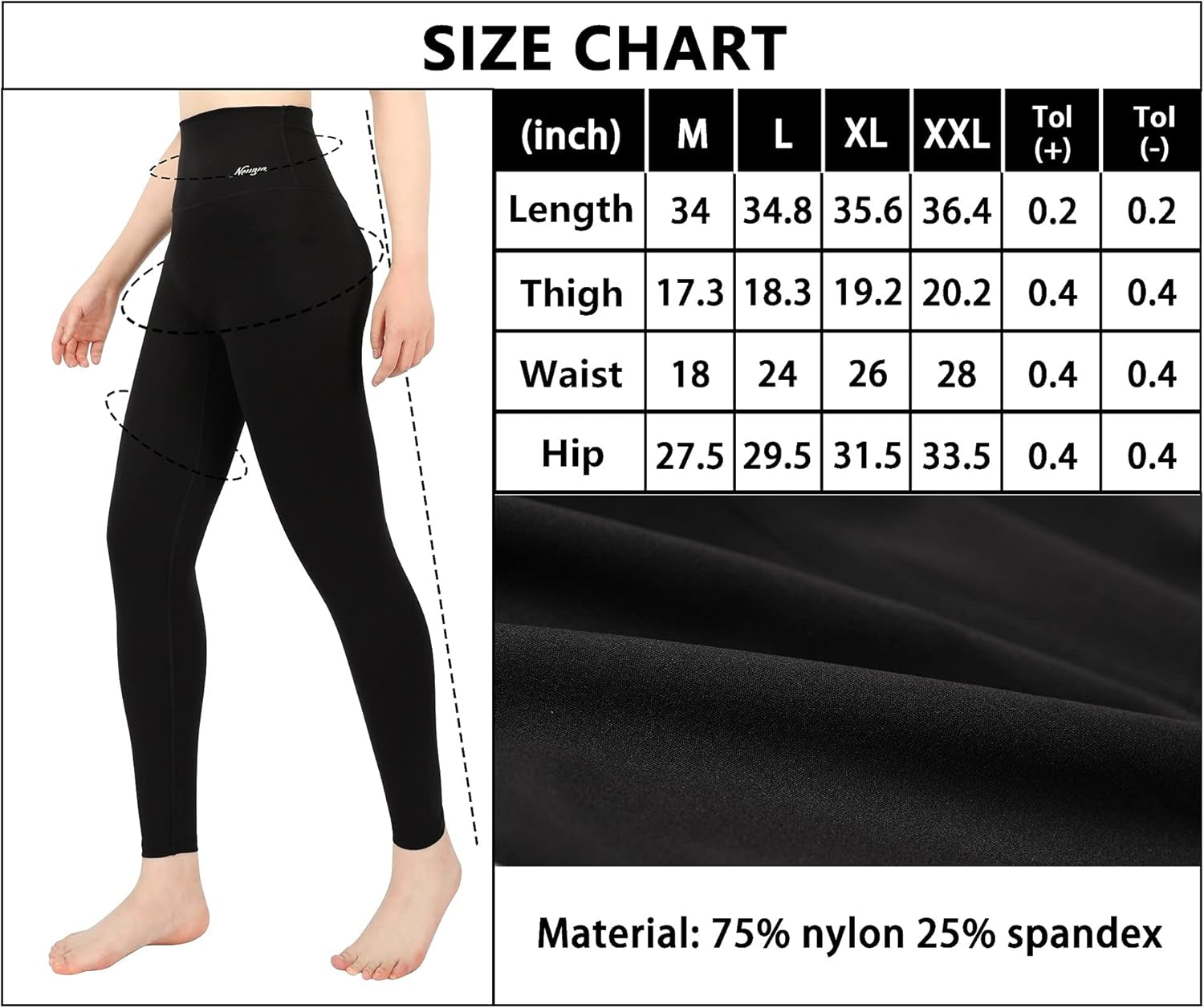 Women'S High Waist Yoga Pants Full-Length Leggings with Pocket,Tummy Control Workout Sports Yoga Leggings Black