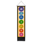 Seven Chakra Tapestry ,Hippie Mandala Chakras Wall Hanging , Yoga Meditation Tapestries for Spiritual Room Decor , 12.8"X 51.2"
