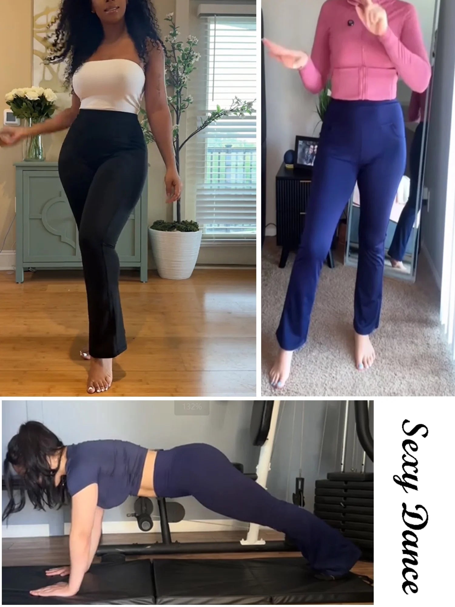 Avamo Women'S Bootcut Yoga Pants with Pockets Moisture-Wicking High Waist Bootleg Gym Fitness Trousers plus Size Pant Stretch Yoga Workout Pants for Women