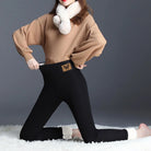 Super Thick Fleece Leggings for Women,Winter High-Waisted Leggings Fleece Lined Warm Pants,Elastic Slim Workout Yoga Tight
