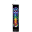Seven Chakra Tapestry ,Hippie Mandala Chakras Wall Hanging , Yoga Meditation Tapestries for Spiritual Room Decor , 12.8"X 51.2"