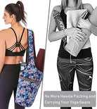 Yoga Mat Bag with Large Size Pocket and Zipper Pocket, Yoga Mat Strap Bag, Fit Most Size Mats Yoga, Yoga Bags and Carriers for Women