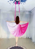 Anti-Gravity Multicolour Yoga Hammock Flying Swing 5M Fabrics Yoga Belts for the Yoga Exercise Air Swing Bed Trapeze Yoga Studio