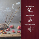 Premium Buddha Bliss Masala Incense Sticks | Natural Fragrance for Meditation, Focus, and Aromatherapy | Air Purifier & Cleansing | 12 Pack Gift Set (15G Each) | Buring Time of 30-40 Mins.