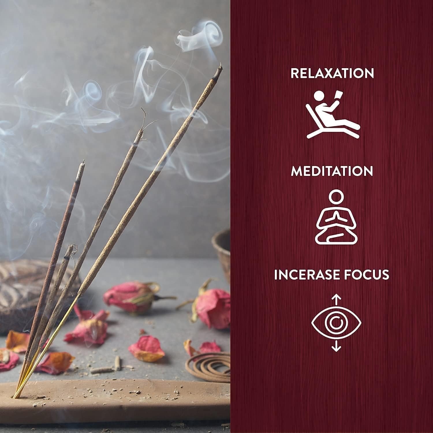 Premium Buddha Bliss Masala Incense Sticks | Natural Fragrance for Meditation, Focus, and Aromatherapy | Air Purifier & Cleansing | 12 Pack Gift Set (15G Each) | Buring Time of 30-40 Mins.