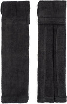 Cotton Football Field Towel with Hook & Loop Closure, Sports Towel for Sweat & Grip, Gym & Youth Football, Black