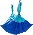 Anti-Gravity Aerial Yoga Hammock Swing – Six Handles Sling Pilates Set Kit Include Steel Carabiners Extension Straps No Ceiling Hanging Mount for Home & Gym Fitness