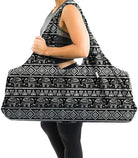 Large Yoga Mat Bag | the ORIGINAL totepro | Large Yoga Mat Tote Sling Carrier with Side Pocket | Fits Most Size Mats (Thai Elephant)