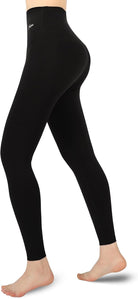 Women'S High Waist Yoga Pants Full-Length Leggings with Pocket,Tummy Control Workout Sports Yoga Leggings Black