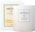 Patchouli and Frankincense Essential Oil White Scented Pillar Candle, Meditation, 3 Inch X 3.5 Inch