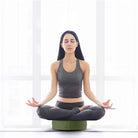Zafu Yoga Meditation Cushion, round Meditation Pillow Filled with Buckwheat, Zippered Organic Cotton Cover, Machine Washable - 4 Colors and 3 Sizes (Green, 12"X12"X4.5")