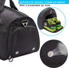 Sports Gym Bag with Shoes Compartment &Wet Pocket Gym Duffel Bag Overnight Bag for Men and Women