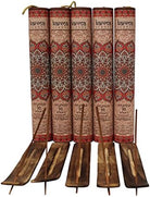 Premium Patchouli Incense Sticks, 5 Set Gift Pack with a Free Holder in Each Box. Includes 150 Sticks and Five Incense Burners | Perfect for Home Decor and Gifts.