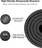Large Yoga Mat 78X51" 10Mm/15Mm/20Mm Extra Thick Exercise Mats Home Gym Workout Stretching, Black