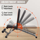 Squat Rack Power Cage Home Gym Package, Includes 1000LBS Power Rack with LAT Pull Down, Weight Bench, Rubber/Bumper Plates Set with Olympic Barbell (Package 1.2K (Rubber Plate 140Lbs))-Orange