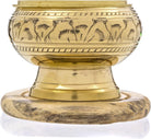 Premium Bundle of Hand Carved Brass Incense Holder with Copal Resin. Comes with 10 Charcoal