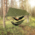 Rain Fly 10X10 Lightweight Survival Camping Tarp; 100% Waterproof; Makes a Great Backpacking Tarp or Hammock Shelter; Comes in Multiple Colors, Survival Bracelet Included; Camo