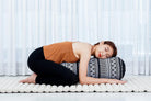 Yoga Bolster - Standard Size – Large Meditation Cushion, Tube Pillow for Comfortable Reading, Pilates Equipment, Kapok Filling, 24 X 10 X 10 Inches