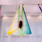 Anti-Gravity Multicolour Yoga Hammock Flying Swing 5M Fabrics Yoga Belts for the Yoga Exercise Air Swing Bed Trapeze Yoga Studio