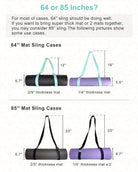 Yoga Mat Holder (Mat Not Incl.), Adjustable Yoga Mat Carrier, Turquoise
