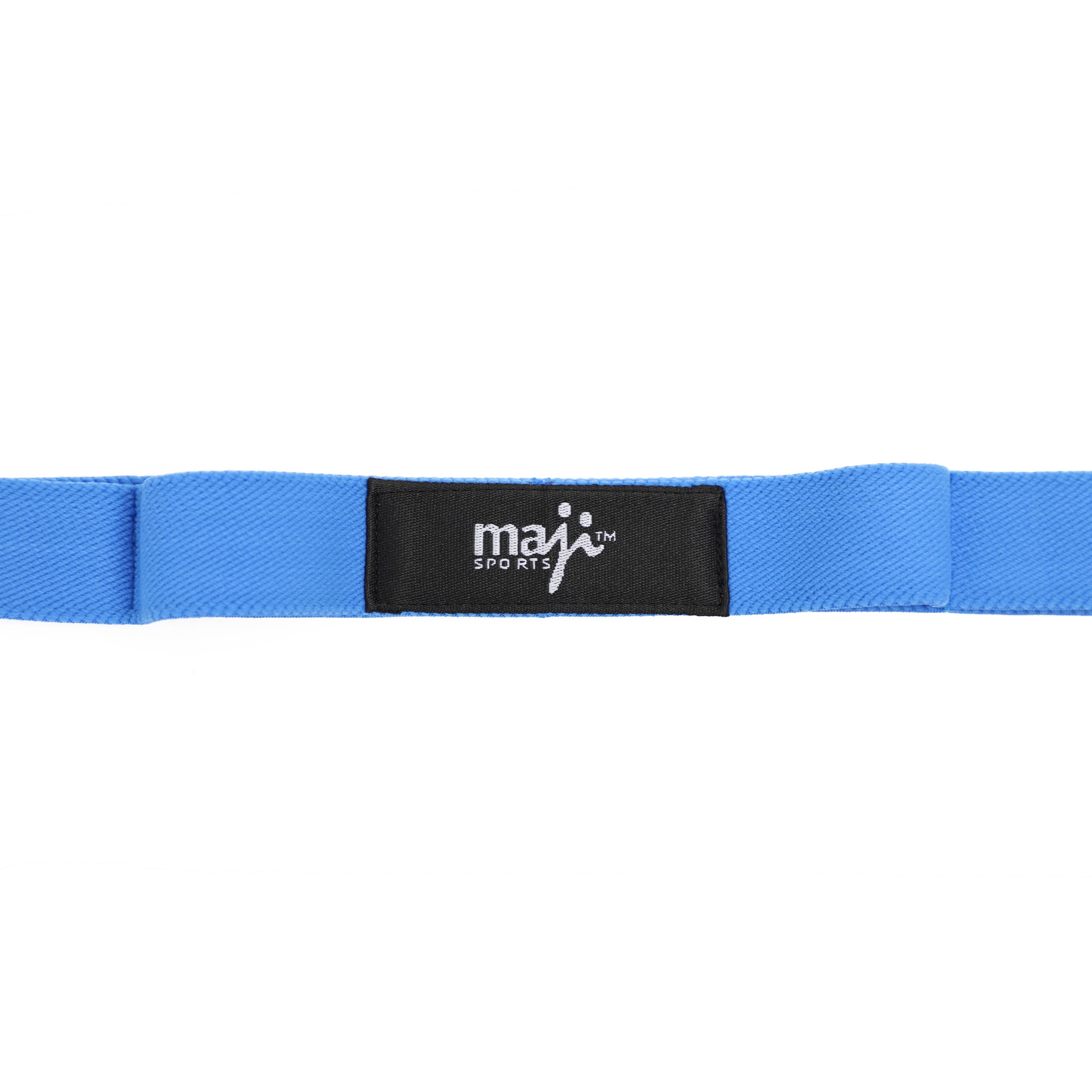 Maji Sports Elastic Yoga Straps with 10 Loops - Blue